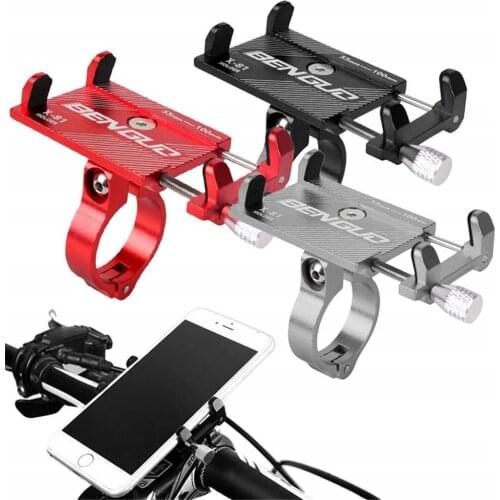 Aluminum Alloy Bicycle Mobile Phone Holder For iPhone Xiaomi Bike Handlebar GPS Mount Bracket Racks For Motorcycle Bike Bicycle