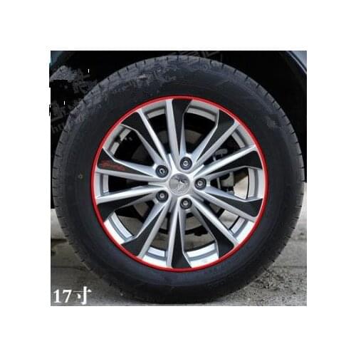 Black Carbon Fiber Vinyl Car Wheel Hub Stickers Rim Sticker Trim Decoration For Nissan Qashqai j11 2014 2015 2016 2017 40pcs R17