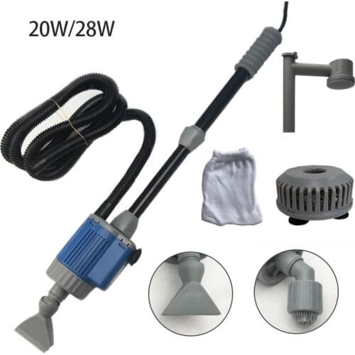 20/28W Electric Aquarium Fish Tank Water Change Pump Aquarium Cleaning Tool Water Changer Gravel Cleaner Siphon Filter Pump