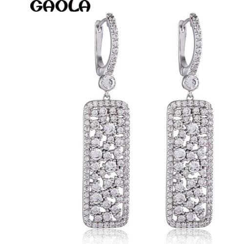 GAOLA Women Geometric Dangle Earrings Long Square Earring Fashion Jewelry GLE9159