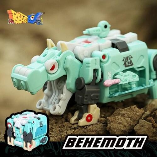 [In Stock]52TOYS BEASTBOX Beast Box Hippo Behemoth BB-07 Transforming Cube Mecha Assembly Dinosaur Figureals Model