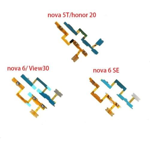 Power-on volume cable For Huawei P40 nova 5T nova 6 nova 6 SE Honor View30 Honor 20 switch volume button side key button cable