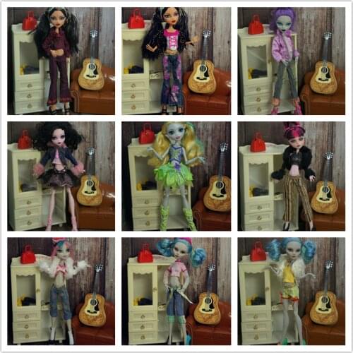 Quality Monstering High Doll Dressing Soft Casual Wear Handmade Clothes Outfit Doll Clothing Set Girl Playing House Toys series5