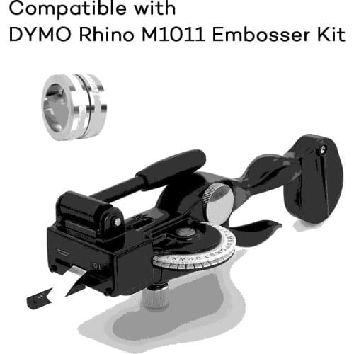 DYMO Rhino Labeller, M1011 metal tapewriter labelmaker , Aluminum Engraving System for Dymo 3D 35800, 31000, 32500