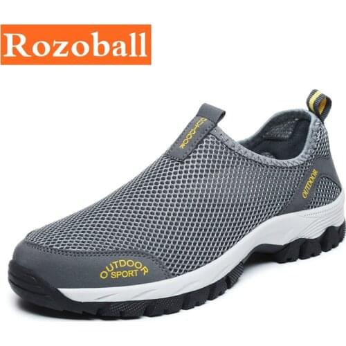 Men Sneakers Casual Outdoor Sport Climbing Shoes Men Light Breathable Mesh Shoes Fashion Men Walk Footwear Dropshipping Rozoball
