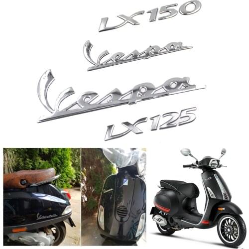 Motorcycle A Set 3D Emblem Badge Decal PVC Tank Wheel Vespa LX125 LX150 Sticker For PIAGGIO Vespa LX125 LX150