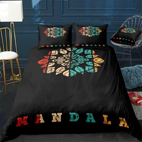 Mandala Bedding Set For Bedroom Soft Bedspreads For Double Bed Home Duvet Cover Quality Quilt Cover+Pillowcasex2