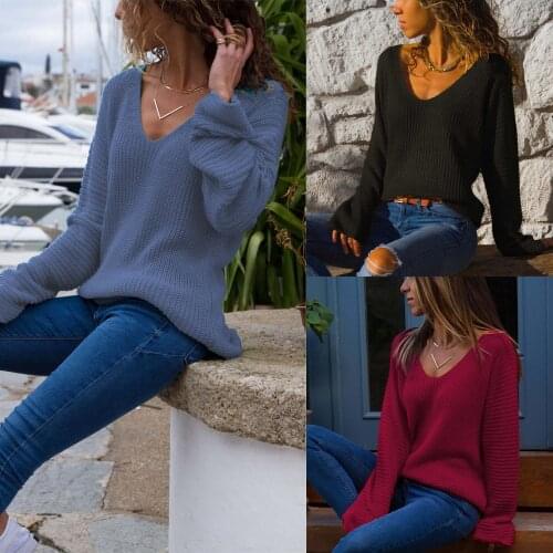 Fashion 2021 New Autumn Loose Female Sweaters Winter Knitting Casual Long Sleeve Solid Colors Pullover Sweater Women Clothing