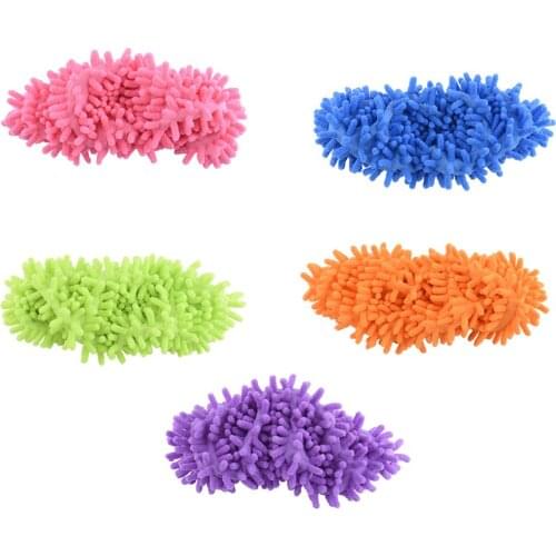 1 pcs New Arrival Multifunctional Chenille Micro Fiber Shoe Covers Clean Slippers Lazy Drag Shoe Mop Caps Household Tools