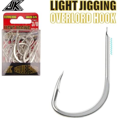 JK New Product LOLHV Light Jump Power Hook High-Carbon Steel Anti-Rust Coating Hook (Value Pack)