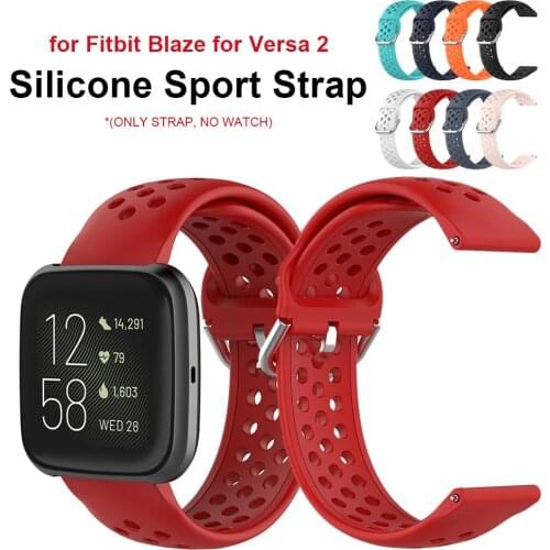 Watch Band Strap Universal Comforatble Silicone Sports Smartwatch Replacement Wristband for Fitbit Blaze for Versa 2