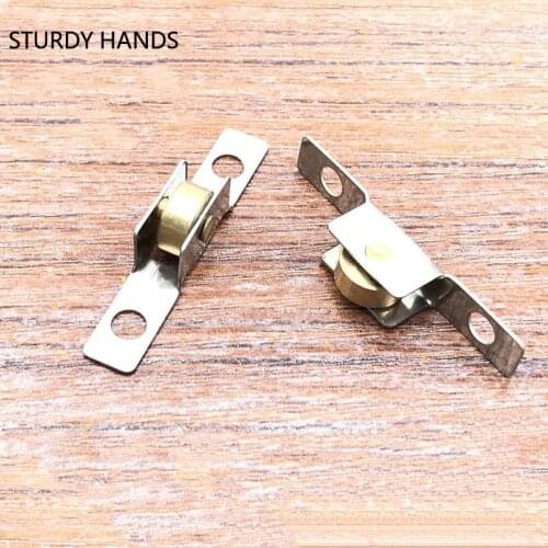 10 pcs/lot Aluminum alloy window Hardware pulley Sliding Door Roller Heavy Mute Cabinet Wheel track Pulley Wardrobe Furniture