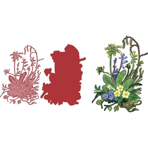 Lightly Shaded Flowers Cutting Dies Decoration Metal Die Cutters for Scrapbooking Craft DIY Album Template Hot 2021 New Arrivals