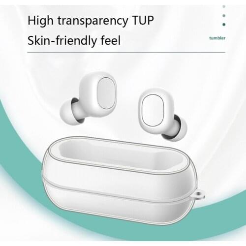 Compatible with QCY T1C Protective Cover Wireless Bluetooth Headset Cover TPU Transparent Soft Shell Scratch-resistant