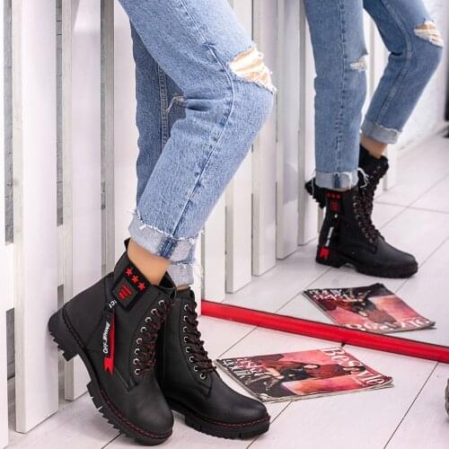 Tonar Kaela Black Skin Women 'S Boots New Season Zipper Comfortable and Stylish