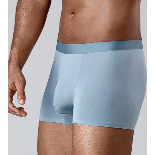 New Modal Mens Underwear Seamless Boxer Male Panties Breathable Lightweight Antibacterial Crotch Homme Boxershorts Plus size 3xl