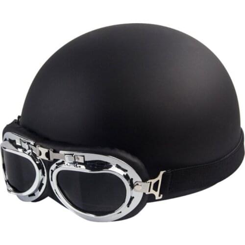 Vintage Motorcycle Riding Half Helmet Open Face Windproof Unisex Motorbike Road Bike Motor Chopper Biker Pilot Ridding