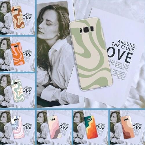 Back Cover For Samsung Galaxy S5 S6 S7 Edge S8 S9 Plus Aesthetic Art Soft Silicone Case For Samsung Note 9 8 5 4 Phone Case