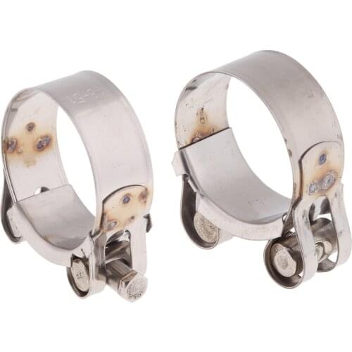 44-47mm & 48-51mm Stainless Steel Motorcycle Exhaust Clamp Banjo Clips