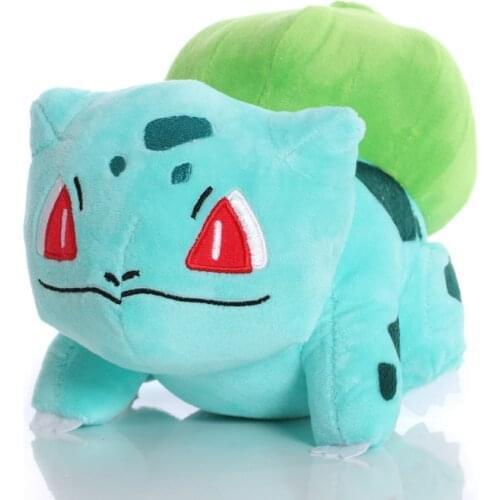 1pcs TAKARA TOMY Pokemon 22cm Bulbasaur Plush Toys Doll Bulbasaur Soft Stuffed Plush Doll Peluches Gift for Children K
