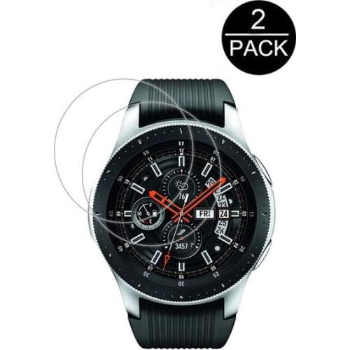 2pcs For Samsung Galaxy Watch 42mm and 46mm Tempered Glass Screen Protector Protective Film Guard Anti Explosion Anti-shatter