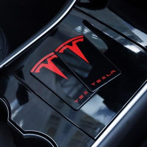 Car Key Shell Buckle for Tesla Model 3 Y Mirror Car Remote Control Key Protection Glass Card Key Cover Decoration Accessories