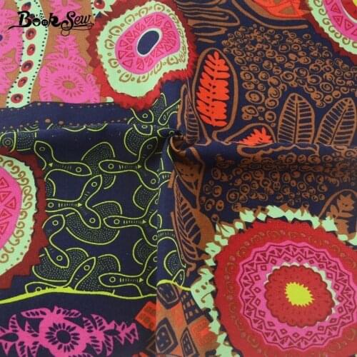 Booksew Natural Cotton Linen Fabric National Style For Tablecloth Pillow Bag Curtain Cushion Sewing Material Cloth Home Textile