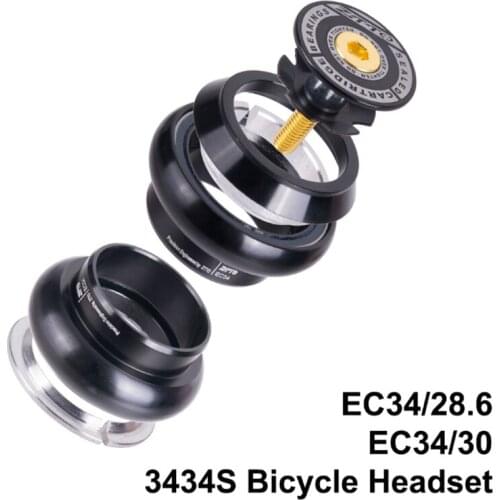 ZTTO 34mm EC34 CNC 1-1/8 28.6 Straight Tube Fork 34 Conventional Threadless Headset 3434S MTB Road Bike Threadless Headset