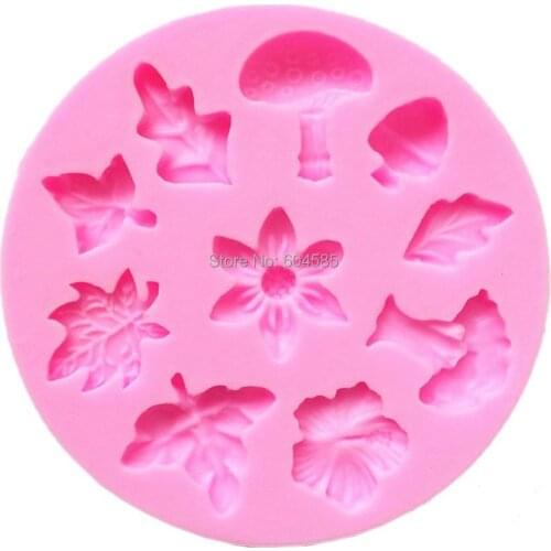 Guluote New All Kinds Flowers Shape Silicone Fondant Mold Sugar Craft Cake Decoration