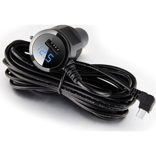 Mini USB Car Power Charger Adapter Cable Cord For GPS Car Camera 3.5m R3MD