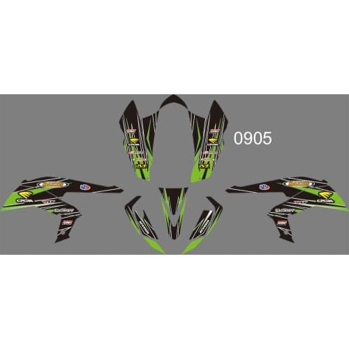 0905 motorcycle Team Graphic & Backgrounds Decal Stiker Kits for Kawasaki KFX450