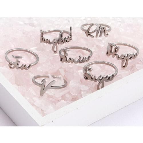 Kpop Bangtan Boys Jimin Open Ring The Same GlossyNew Song Dynamite Korean Couple Fashion Personality All-match Single Product