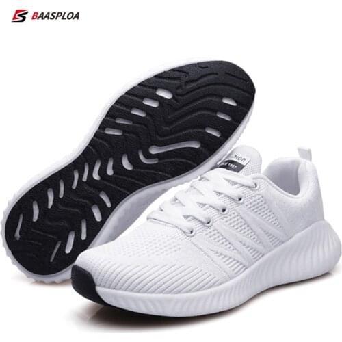 Running Shoes 2021 Sneaker Brand Lace-up Shoes Non-Slip Wear-Resistant Soft Tennis Big Size Breathable Sports Sneakers For Woman