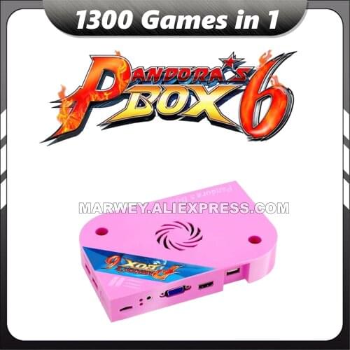 Marwey Arcade Box 6 HD 1300 in 1 with 9 3D Games Jamma Multi Arcade Board Support CGA / VGA HD for Video Arcade Machine