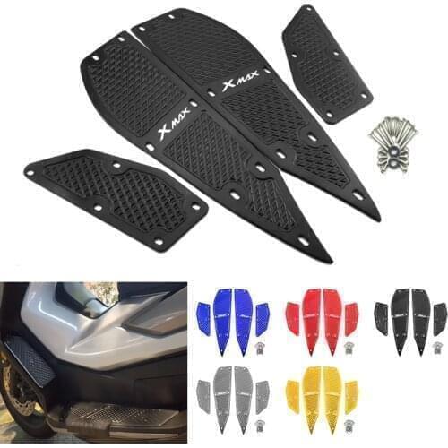 Modified CNC Motorcycle Foot Pedal Aluminium Foot Mats Footrest Footpads Pedal Plate for Yamaha Xmax300 XMAX 250 Accessories