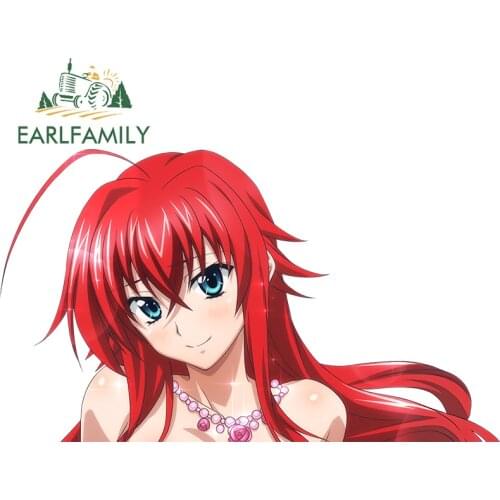 EARLFAMILY 13cm x 7.6cm for High School DxD Rias Trunk Refrigerator Windshield Waterproof Car Stickers Occlusion Scratch Decal