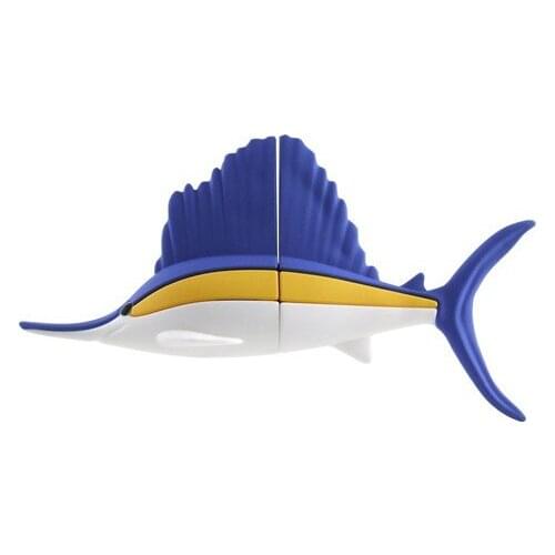 TEXT ME 64GB cute cartoon Swordm fish USB marine animal style usb flash drive usb 2.0 4GB 8GB 16GB 32GB vreative pendrive gift