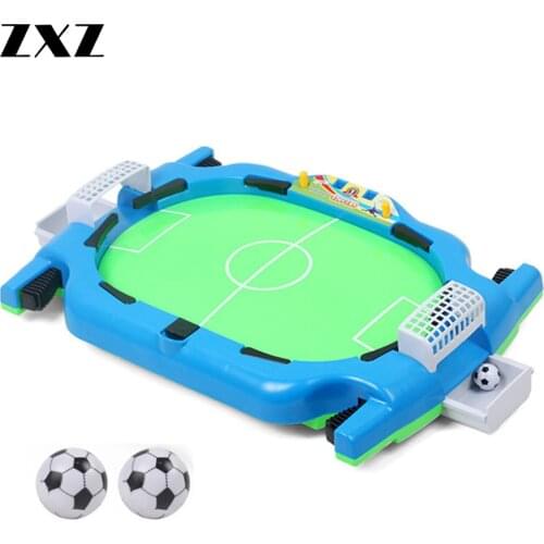 Mini Table Top Football Board Machine Game Home Match Birthday Gift Toy for Child Soccer Tables Foot Ball with 2 Small Footballs