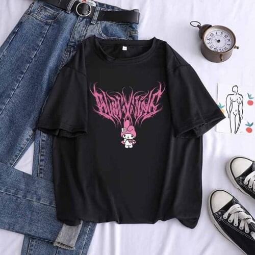 2021 new cute girl Japanese short-sleeved round neck loose t-shirt bottoming shirt oversized t shirt