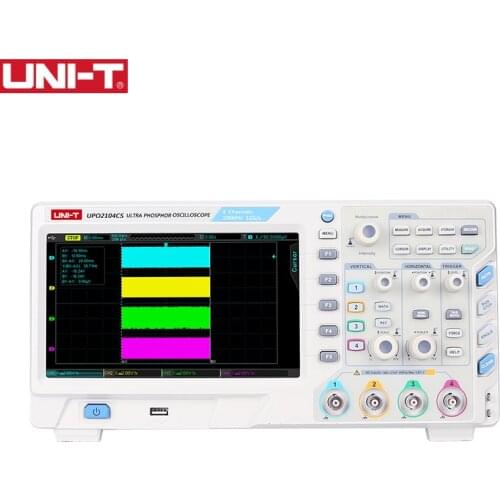 UNI-T UPO2104CS Digital Storage Oscilloscope Ultra Phosphor 4 Channels 100MHz Scopemeter 8 Inches LCD Displays USB Interface