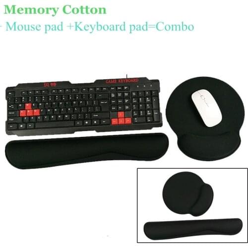 Wrist Rest Pad combe set for Mouse Keyboard Ergonomic Memory Foam keryborad Mechanical gaming working laptop pc