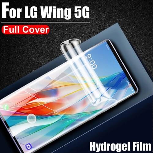 Full Cover Protective Hydrogel Film For LG Wing 5G Screen Protector Film Not Tempered Glass