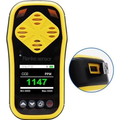 Professional portable carbon dioxide co2 sensors gas detector with LCD