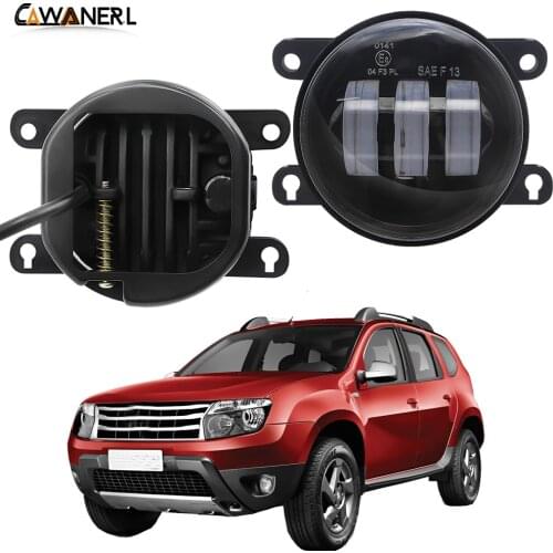 Fog Light Assembly For Renault Duster 2012 2013 2014 2015 Car 30W 6000LM Front Bumper LED Fog Lamp Daytime Running Light 12V