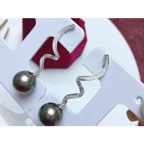 Gorgeous New 925 Sterling Silver Earrings Findings Base Mountings Jewelry Parts Accessories for Pearls Beads Agate Jade Crystal