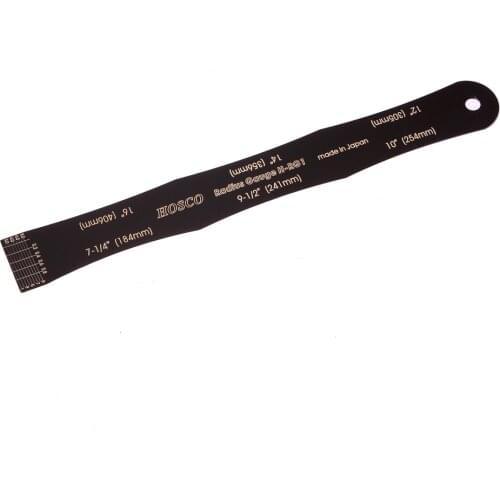 1pc Stainless Steel Fretboard Fingerboard Radius Gauge Ruler For Bass Guitar