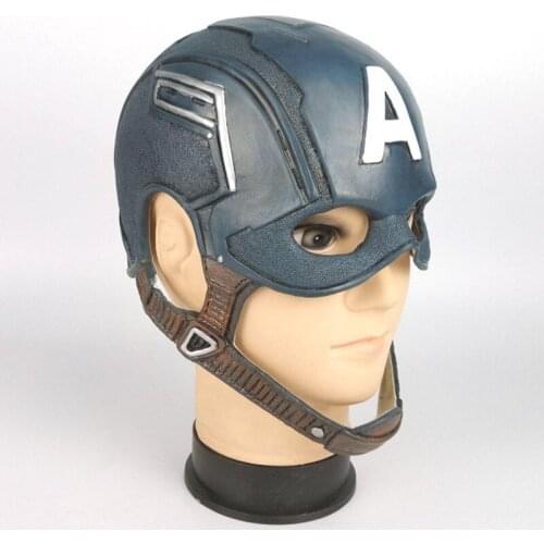 1pc Movie Civil War Helmet Mask Cosplay Superhero Latex Helmet Halloween Party
