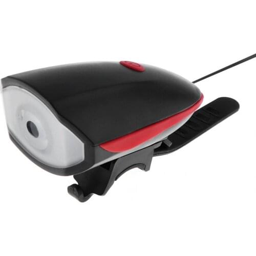 2 Colors 2 in 1 USB Charging Bicycle Horn Headlight for Bike Handlebar