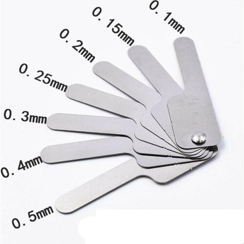 2Sets Dental Orthodontic Interproximal Reduction IPR Gauge Tooth Gap Ruler 0.10-0.50mm