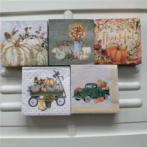 25cm decoupage paper napkin wedding tissue elegant flower vegetable bike handkerchief birthday party beautiful serviettes decor